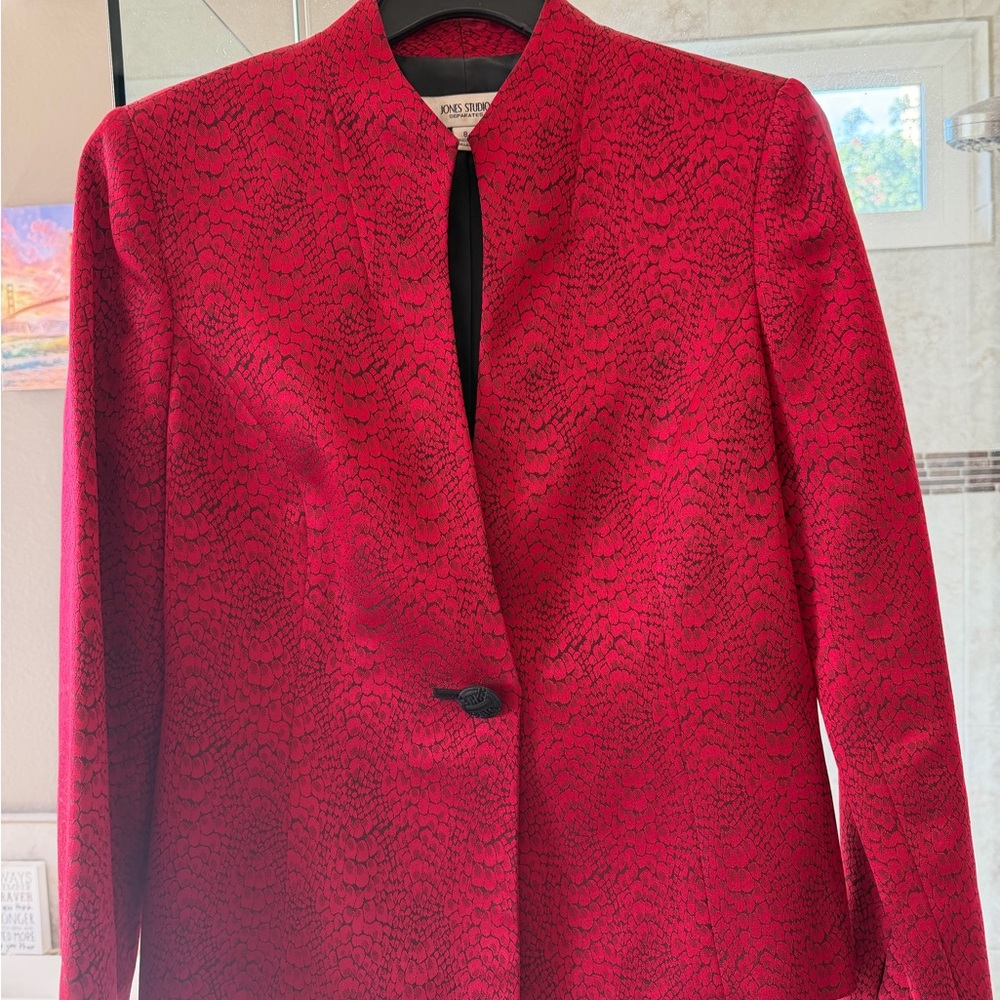 Jones Studio Women's Red Blazer
